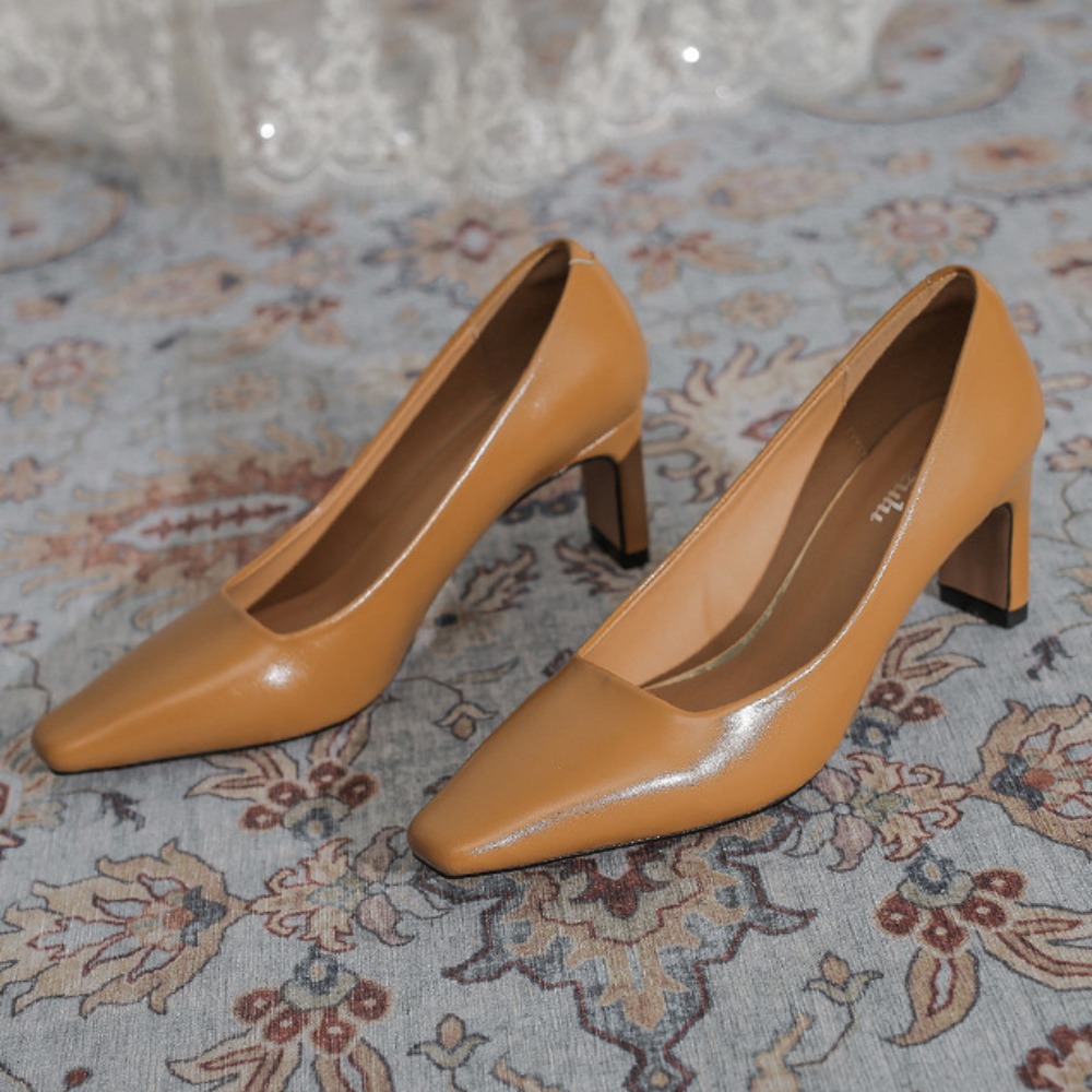 Leatherwork In French - High Heels Women's New Professional Commuting