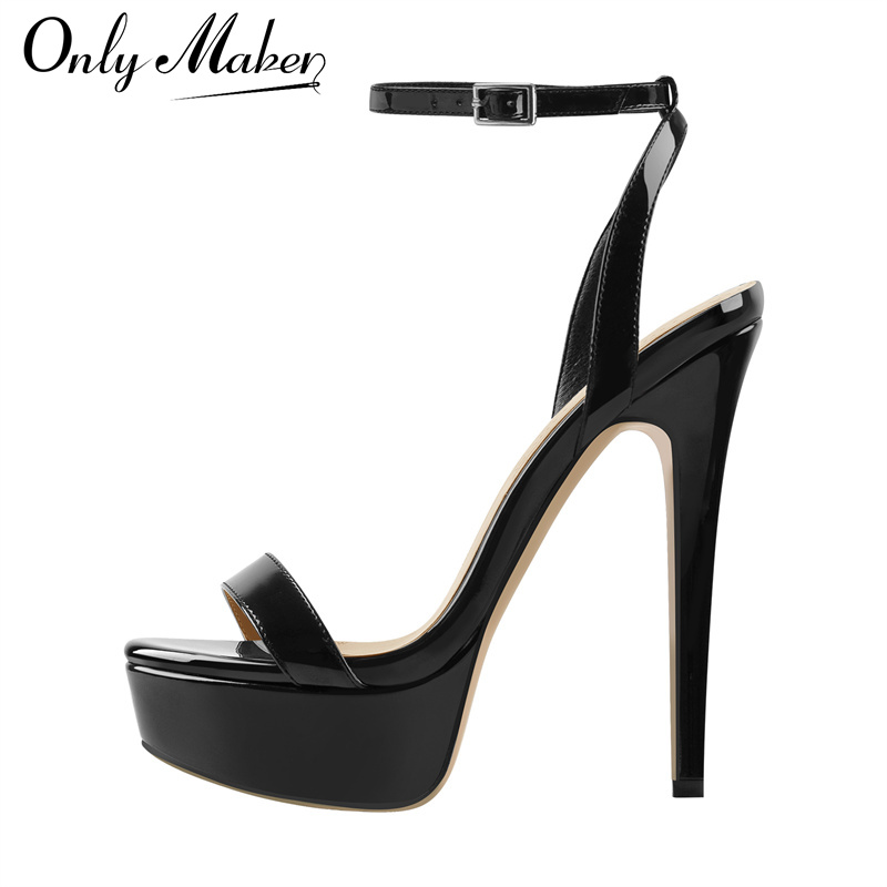 Leather Work Heels - Onlymaker Women Platform Stiletto High Heels