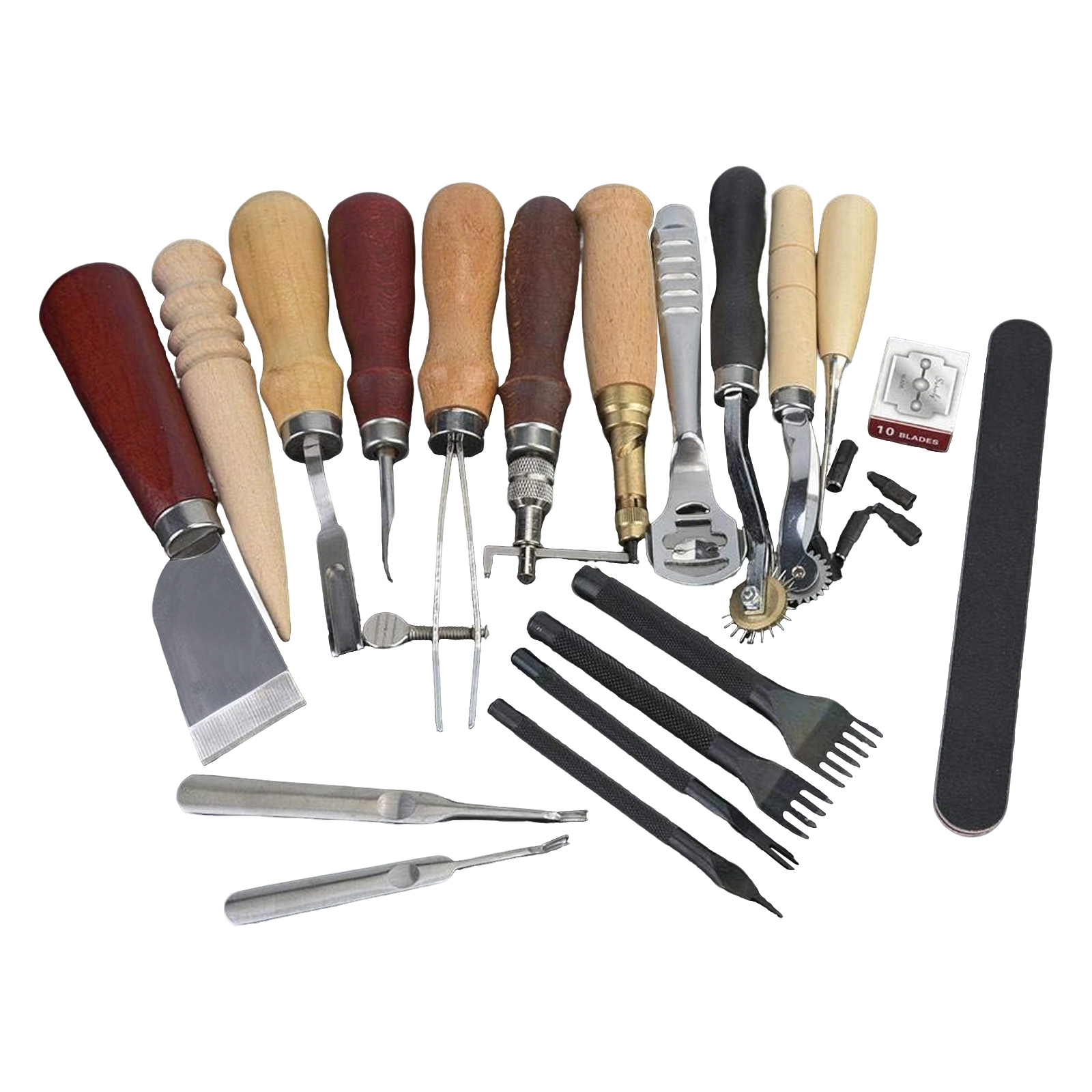 Leatherwork Craft - Leather Tools, 19 Pcs Leather Craft