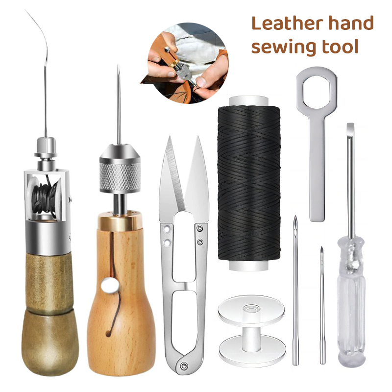 Leatherwork Roller - 8pcs/set DIY Leather Sewing Thread Hand