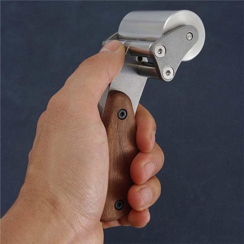 Leatherwork Roller - ABYN-Inclined Roller,60Mm Wide- Leather Roller Handle