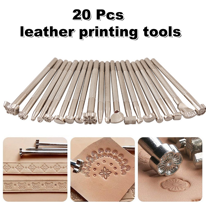 20Pcs Leather Stamping Tools L - Leather Stamp Set recension och pris