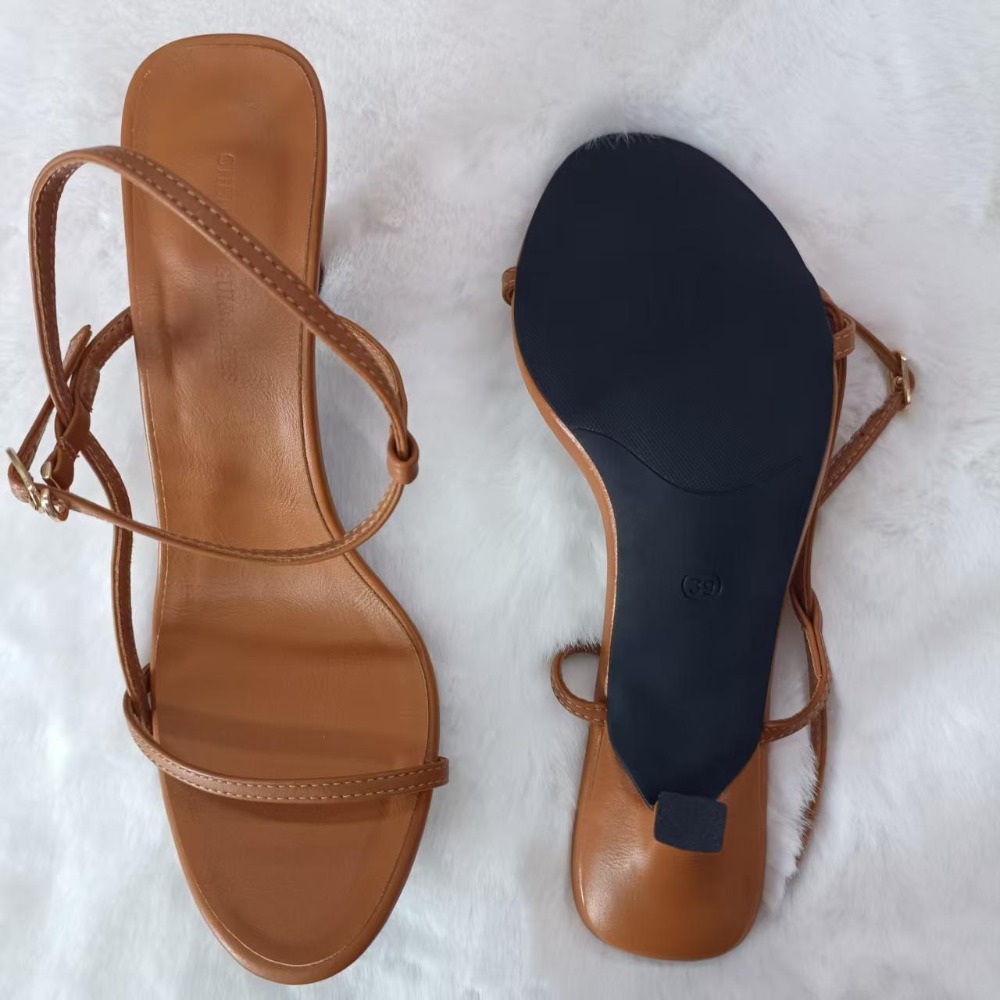 Women's Summer Sandals New wit - Leather Work Heels recension och pris