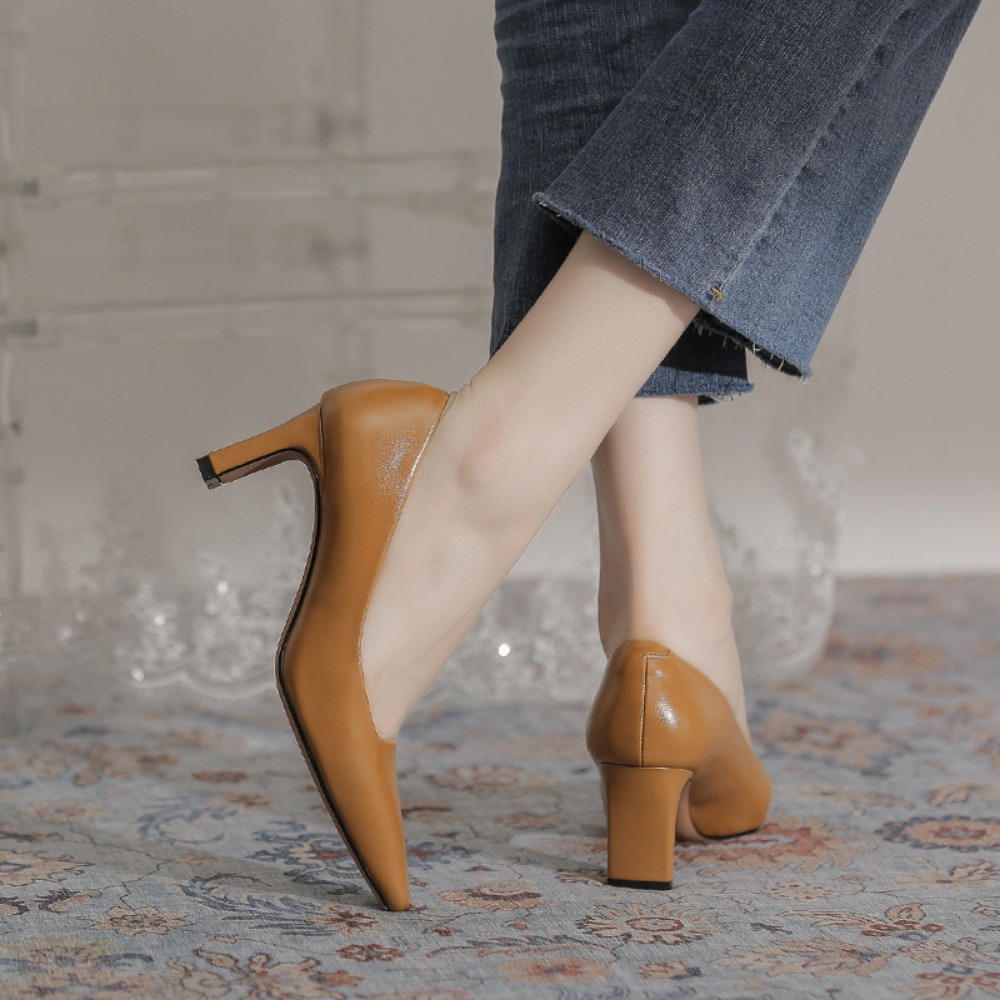 High Heels Women's New Profess - Leatherwork In French recension och pris