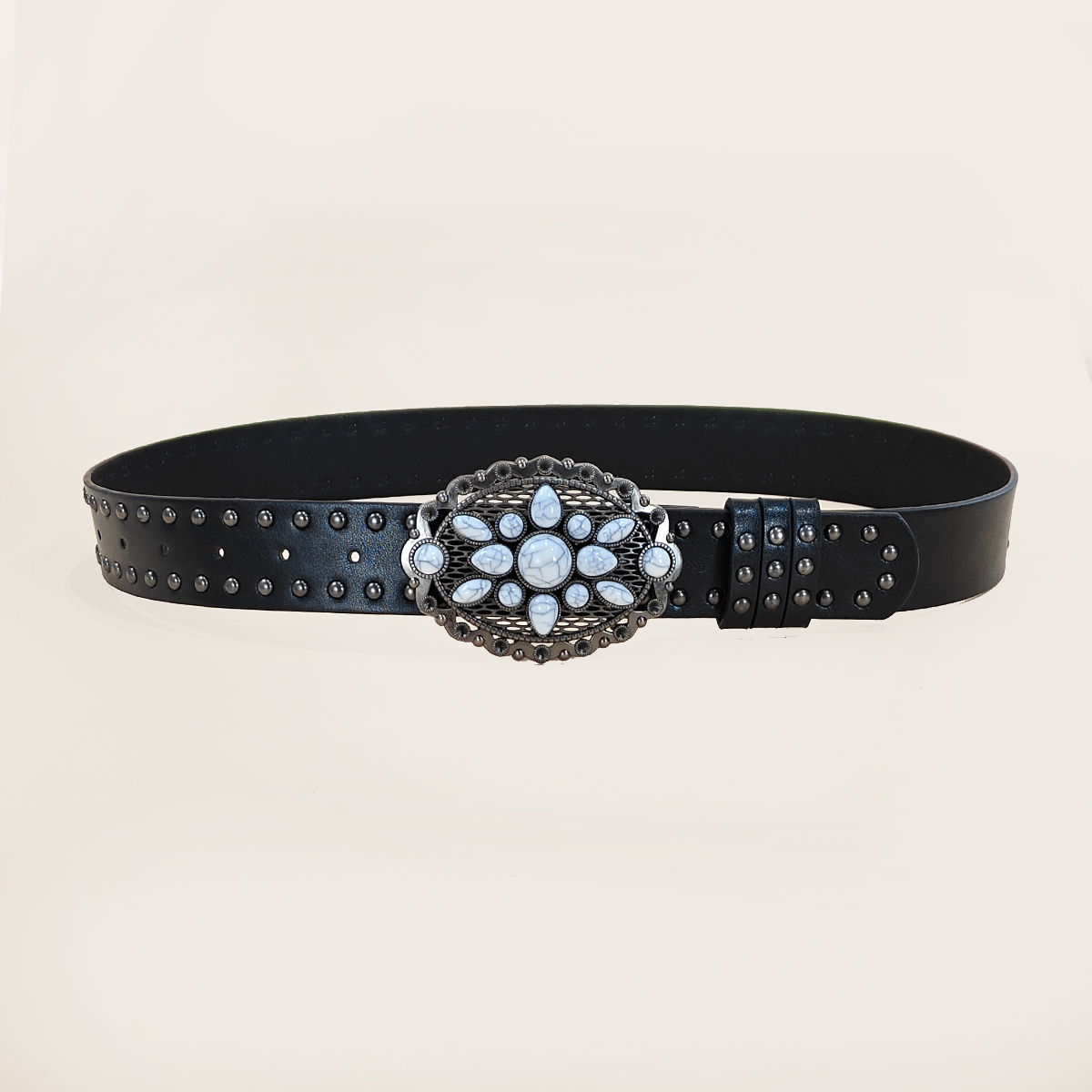 Men and women's casual Punk Ri - Leather Work Western recension och pris