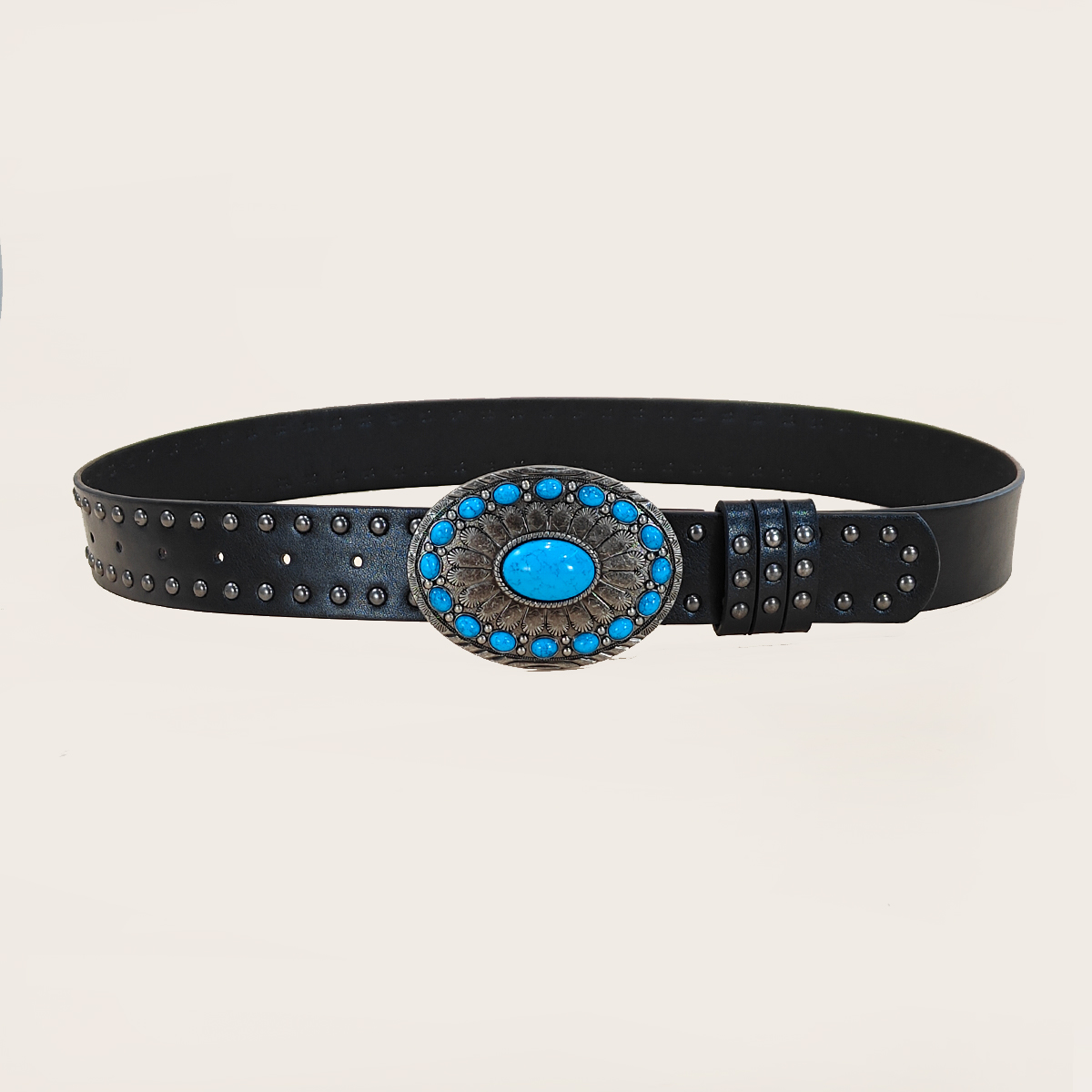 Men and women's casual Punk Ri - Leather Work Western recension och pris