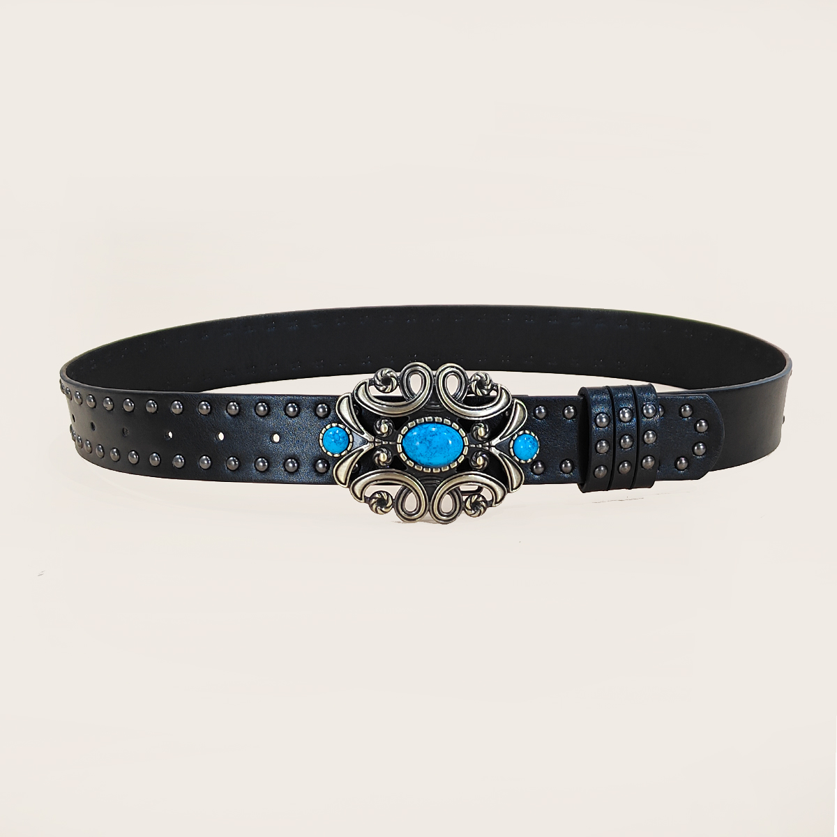 Men and women's casual Punk Ri - Leather Work Western recension och pris
