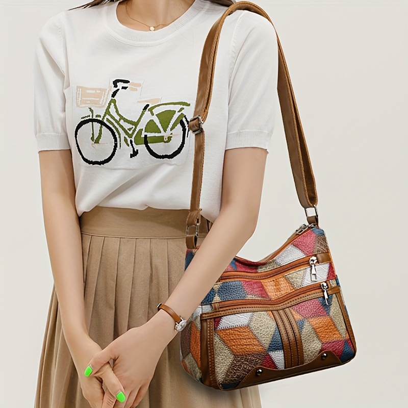 Women Geometric Pattern Synthe - Leatherwork Patterns recension och pris