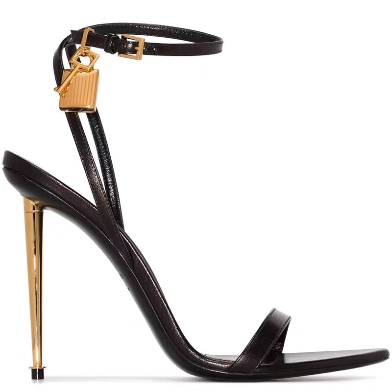 Buckle Strap Solid Color Key L - Leather Work Heels recension och pris