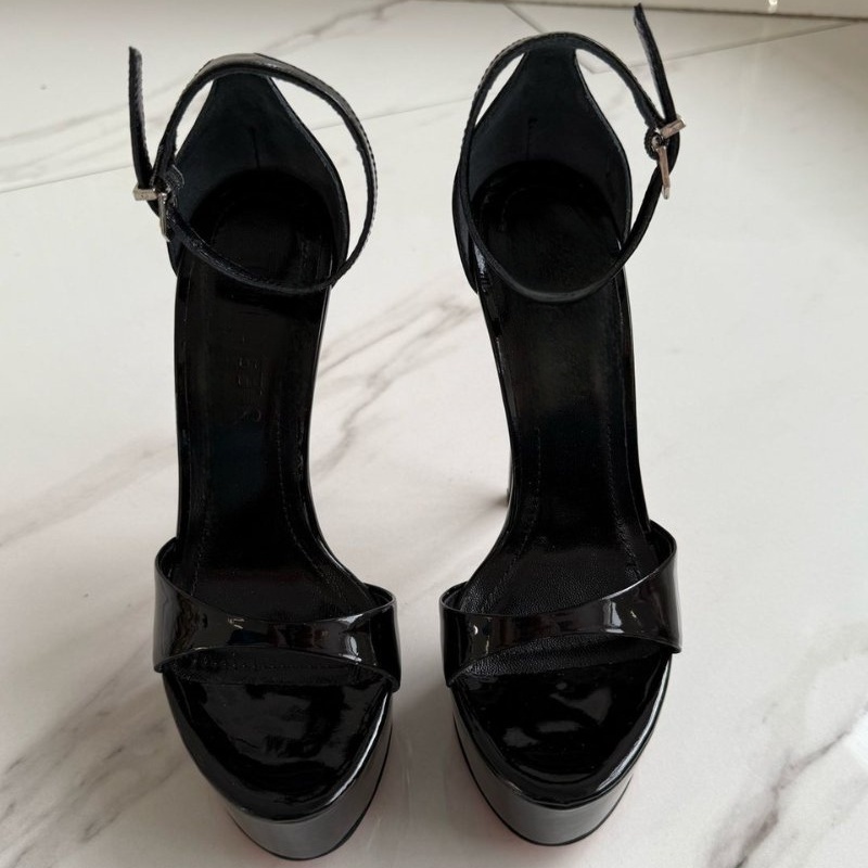 Women Summer High Heeled Sanda - Leather Work Heels recension och pris