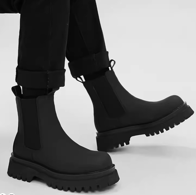 Men Lug Boots Classic England  - Leather Work Western recension och pris