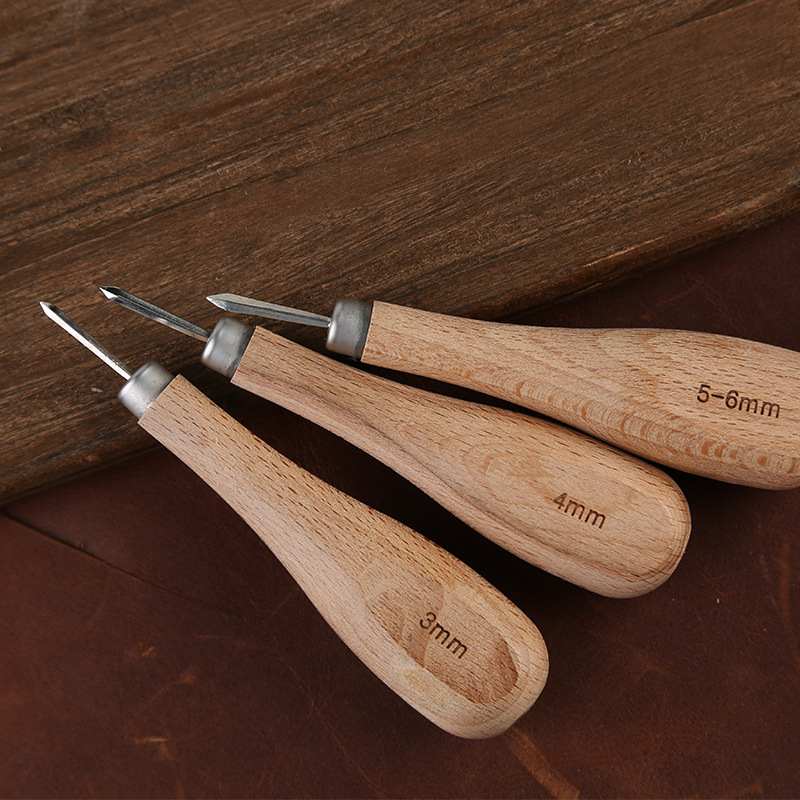1pcs Leather Craft Wooden Diam - Leather Punch Revolving recension och pris