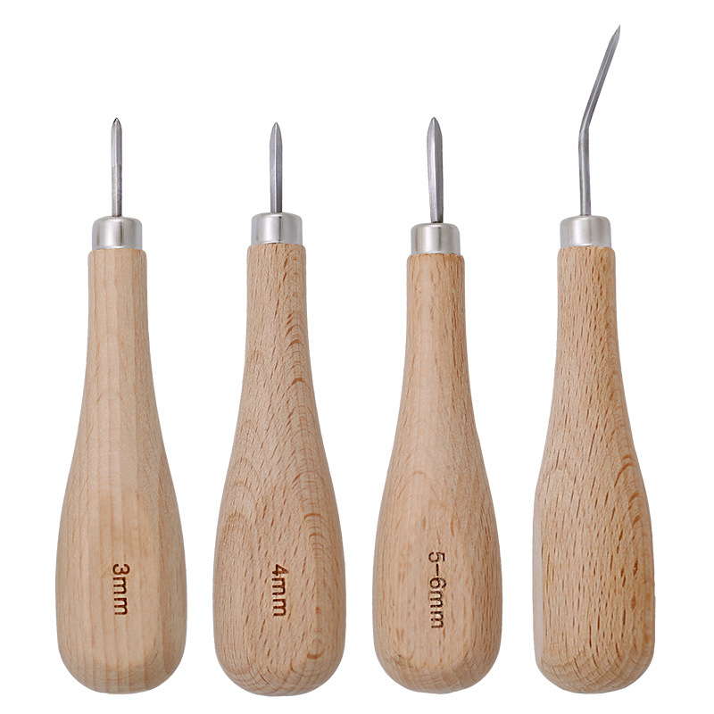 1pcs Leather Craft Wooden Diam - Leather Punch Revolving recension och pris