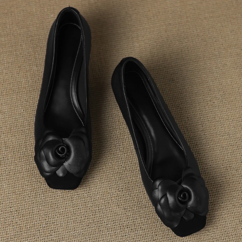 Plus size 34-41 women's sheeps - Leather Work Heels recension och pris