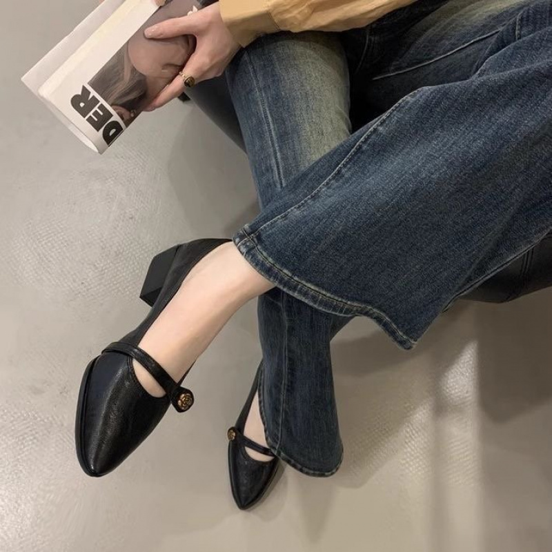 French Vintage Chunky Heel Mar - Leatherwork In French recension och pris