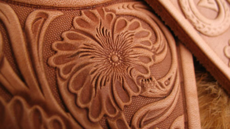 Tang dynasty flower Hand-work  - Unique Leather Work recension och pris