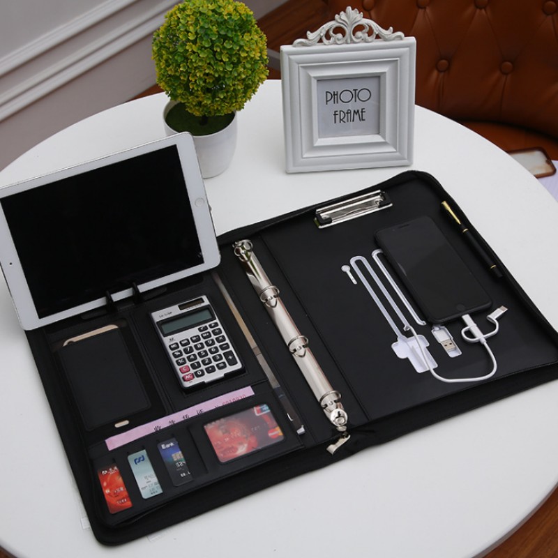 Multifunctional A4 Conference  - Leather Work Folder recension och pris