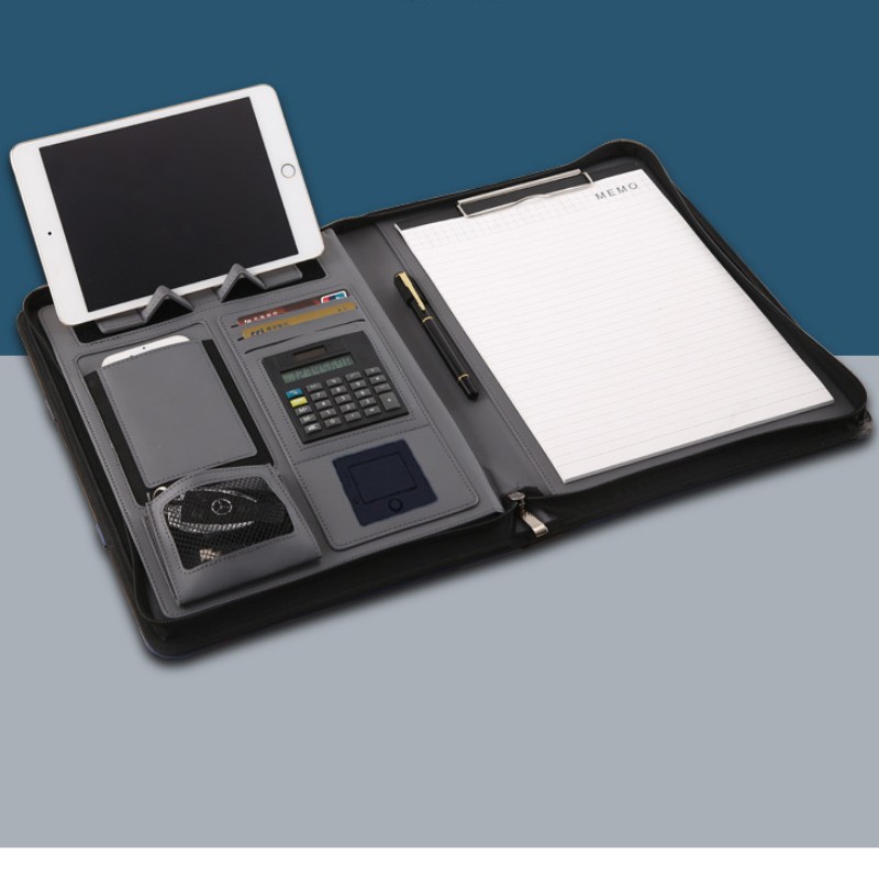 Multifunctional A4 Conference  - Leather Work Folder recension och pris