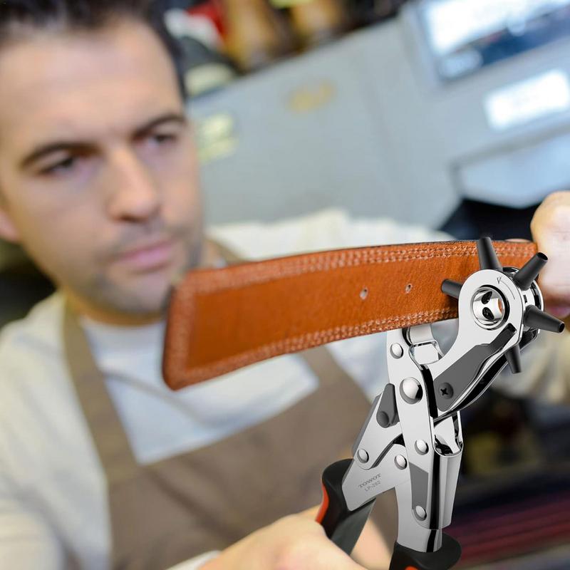 Leather Belt Hole Punch Plier  - Leather Punch Revolving recension och pris