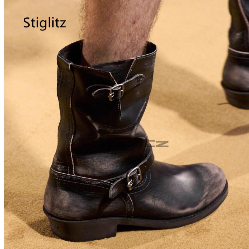 Retro Western Cowboy Boots for - Leather Work Western recension och pris