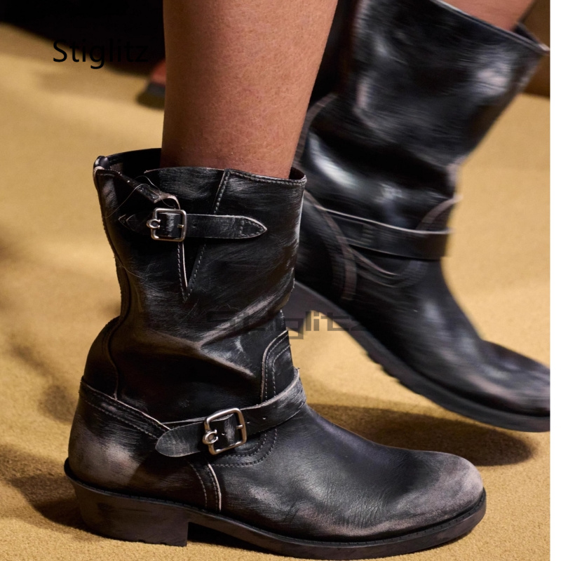 Retro Western Cowboy Boots for - Leather Work Western recension och pris