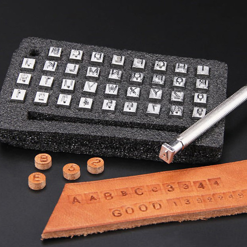 36pcs Steel Alphabet letter Nu - Leather Stamp Set recension och pris