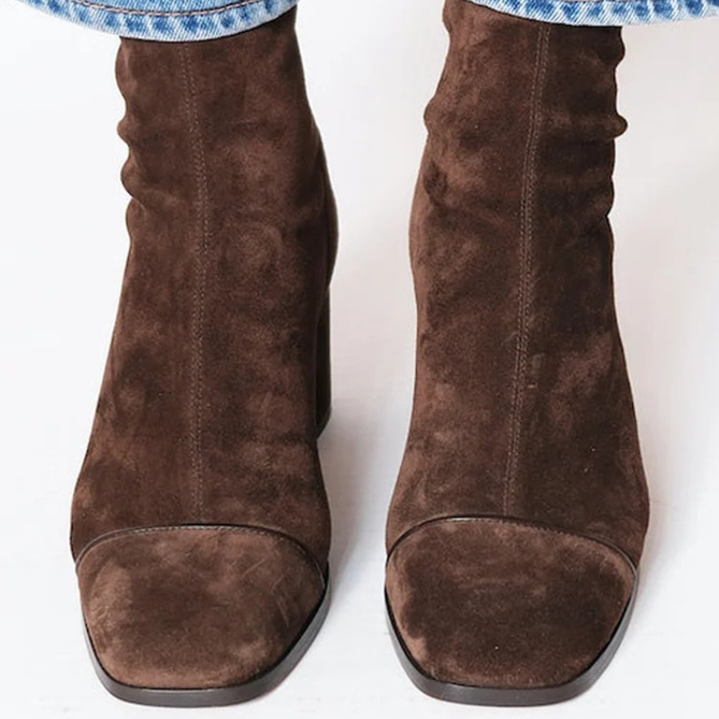 Suede Leather Women's Boots Po - Leather Work Western recension och pris