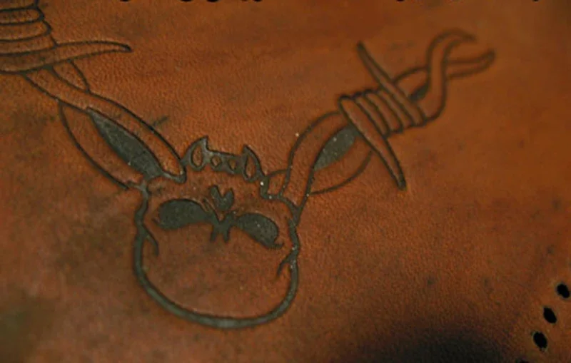 5pcs Thorns and skull pattern  - Unique Leather Work recension och pris