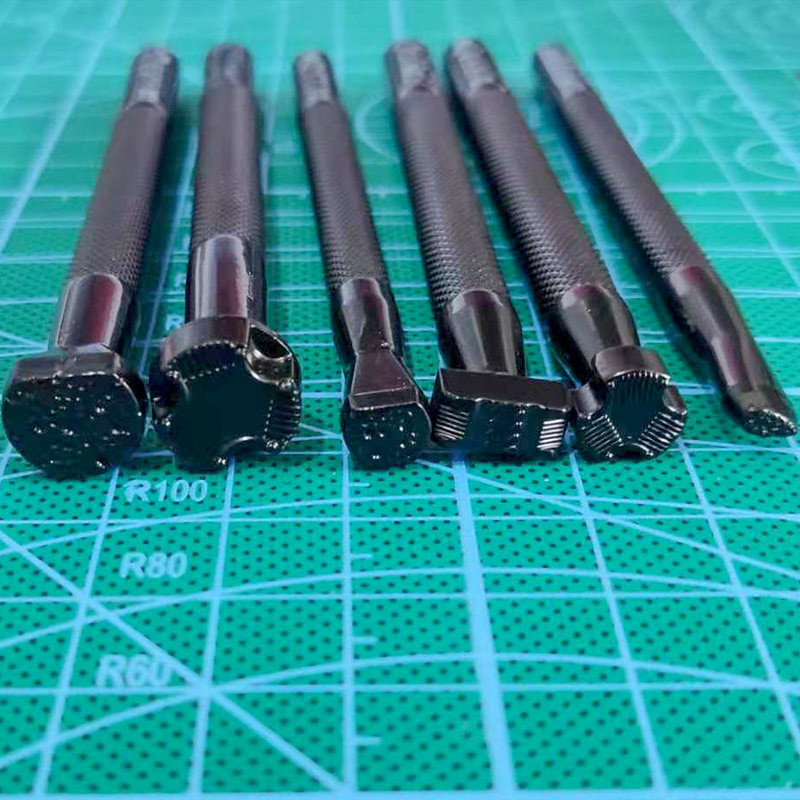 6Pcs Leather Printing Tool All - Leather Stamp Set recension och pris
