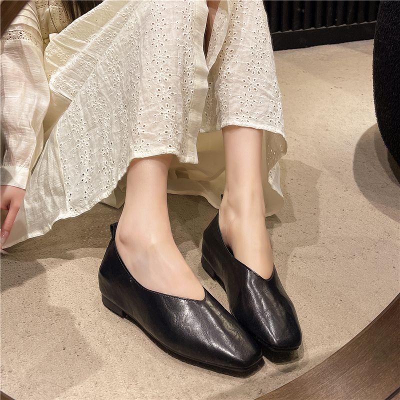 Fashion Shoes Women's Loafers  - Leather Work Heels recension och pris