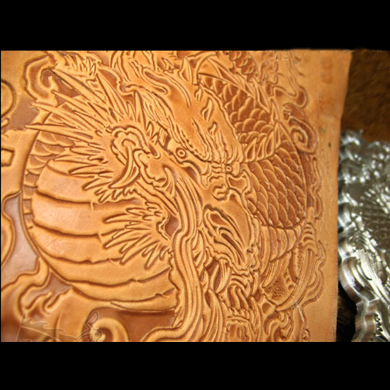 Dragon pattern Hand-work uniqu - Unique Leather Work recension och pris