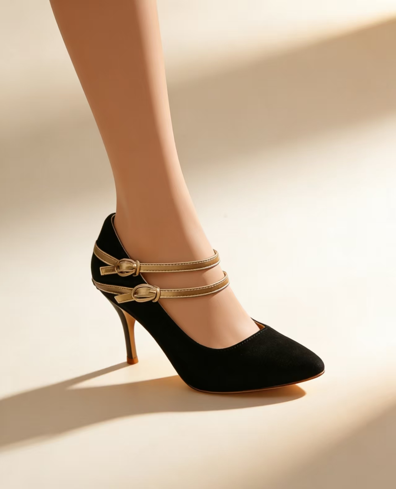 2026 New Style Pointed-Toe Sti - Unique Leather Work recension och pris