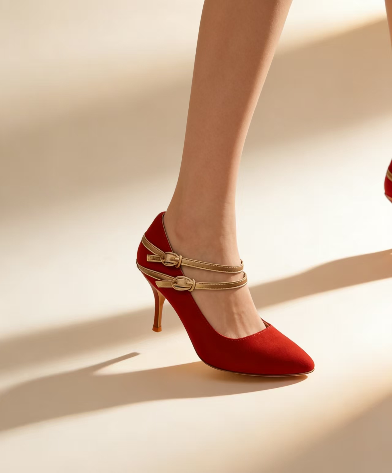 2026 New Style Pointed-Toe Sti - Unique Leather Work recension och pris