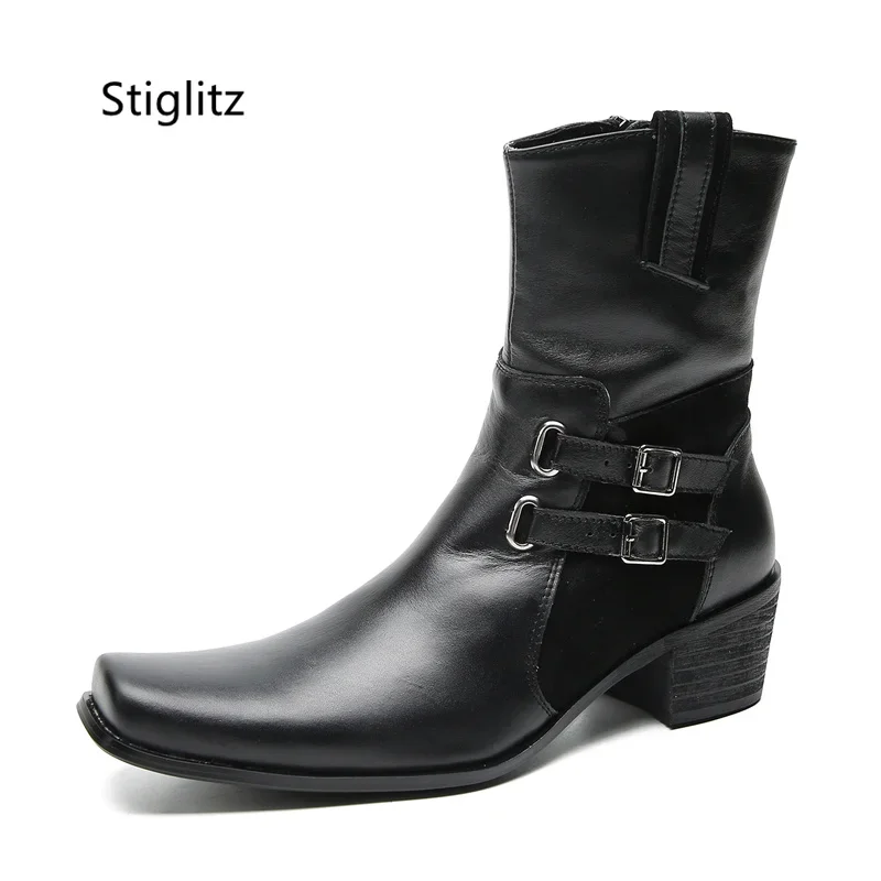 Double Buckle Genuine Leather  - Leather Work Western recension och pris