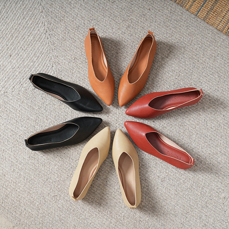 Spring and Autumn Fashion New  - Leather Work Heels recension och pris