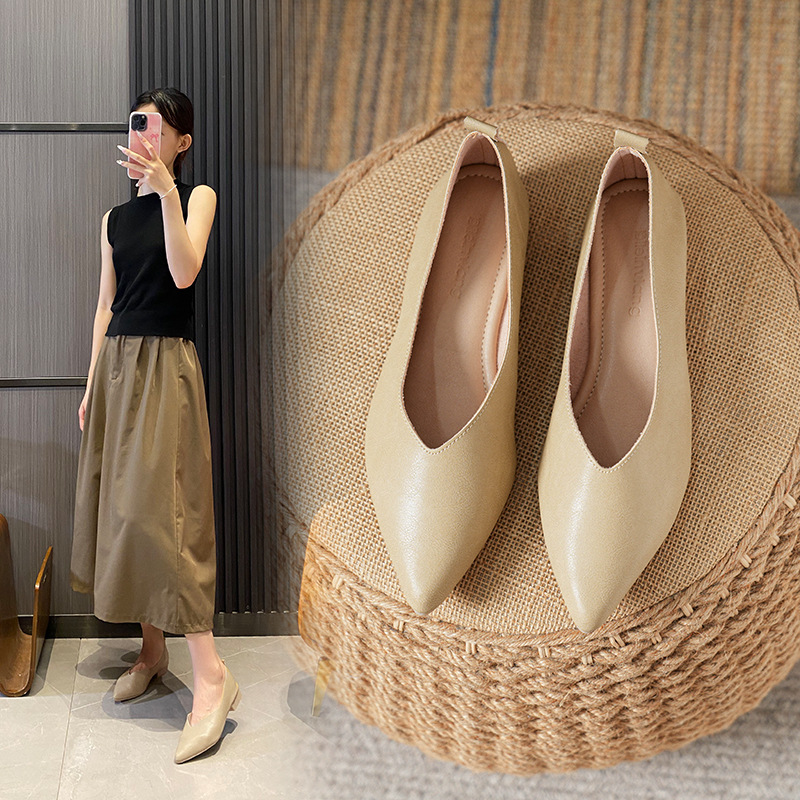 Spring and Autumn Fashion New  - Leather Work Heels recension och pris