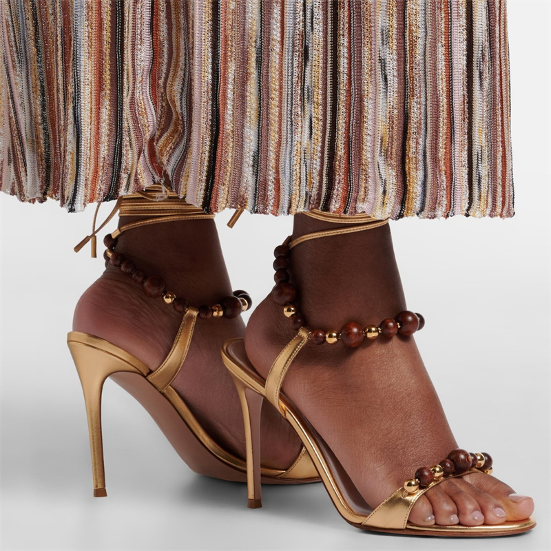 Retro Luxury Brown Leather San - Leather Work Heels recension och pris